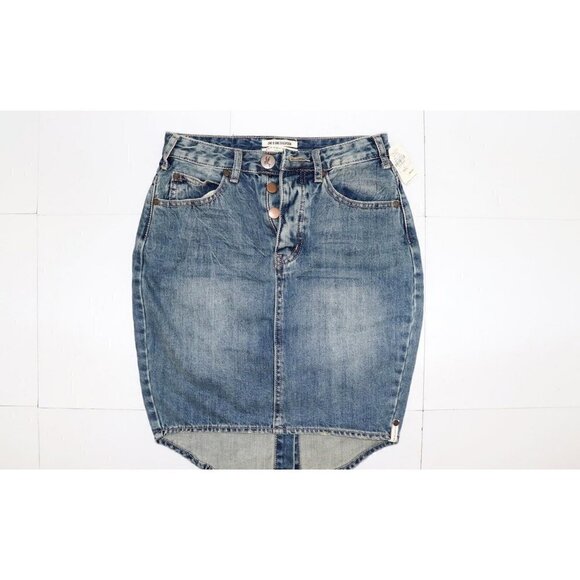ONE X One Teaspoon Women's Jean Mini Skirt Size 26 - Picture 1 of 5